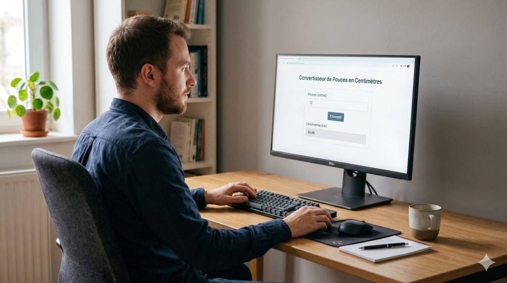 convertisseur pouce en cm